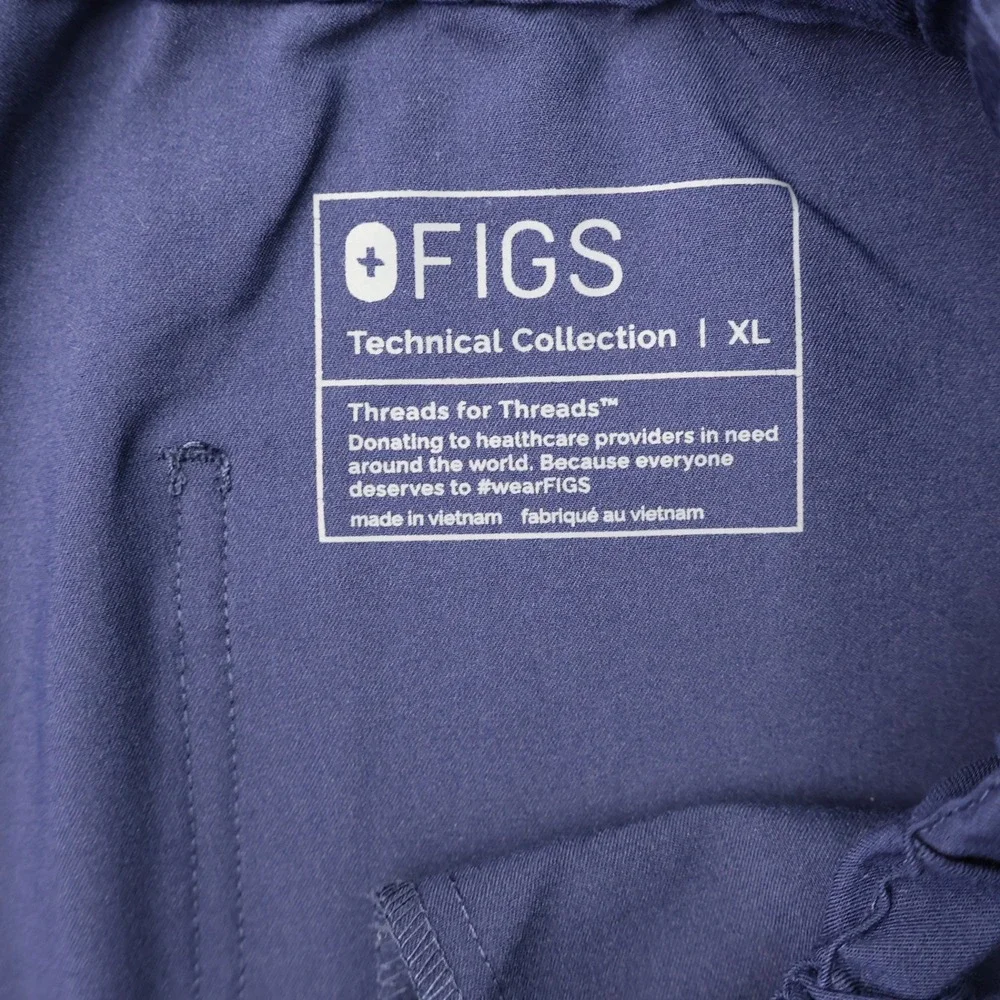 FIGS Technical Collection Scrub Pants Mens XL Blue Excellent Straight Leg FM4500